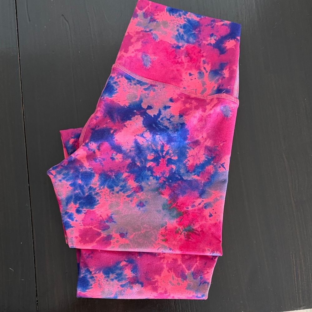 Fleo Vibrant Pink and Blue Leggings